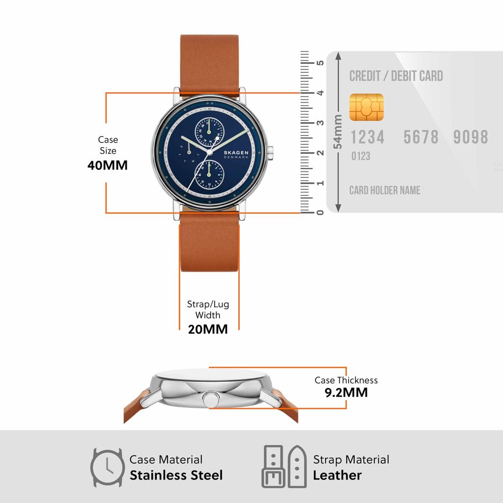 Skagen Signatur SKW6943 Brown Watch Men's