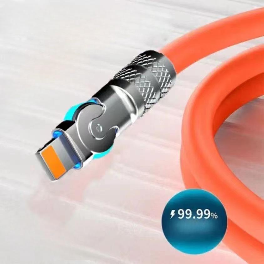 

120 Вт 7 А кабель USB Type C для быстрой зарядки, поворотный на 180 градусов, кабель для игр, зарядное устройство для телефона, кабель USB C 1m lightning