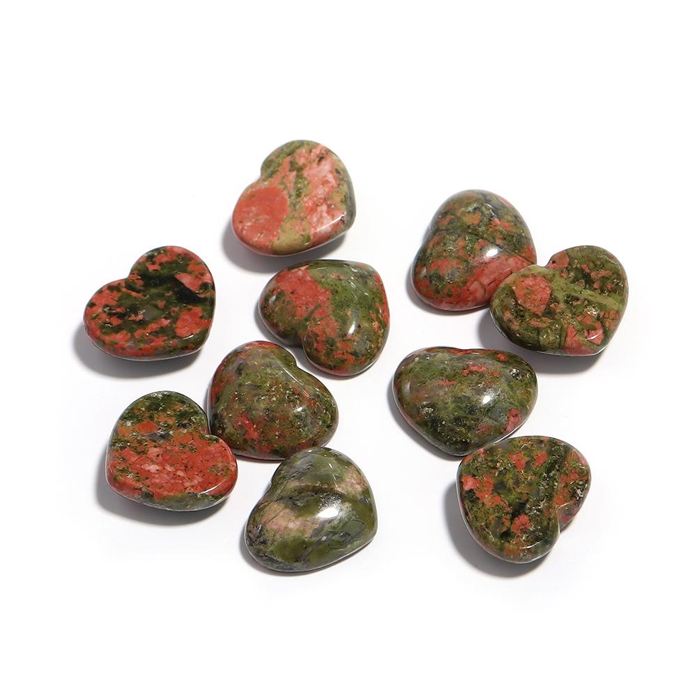 5pcs Heart Stone Cabochon 15x18mm Natural Stone Flatback Cameo Loose Beads For Jewelry Making DIY Pendants Necklace Accessories