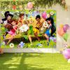 Peter Pan Tinker Bell Birthday Party Decoration Cake Topper Balloon Princess Forest Elf Background Banner Boy Girl Gifts
