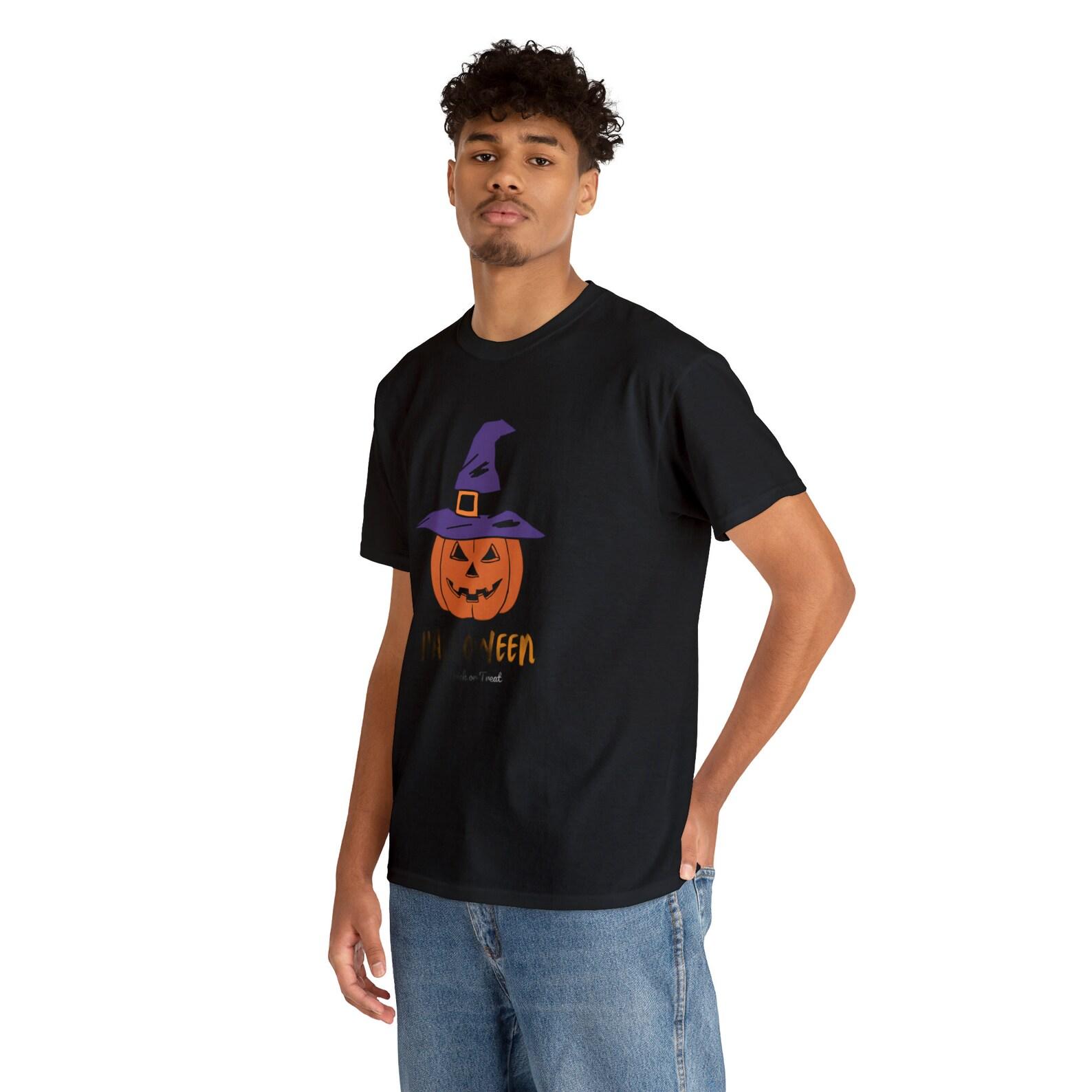 Halloween Pumpkin T-shirt: Western Comfort Colors Tee M