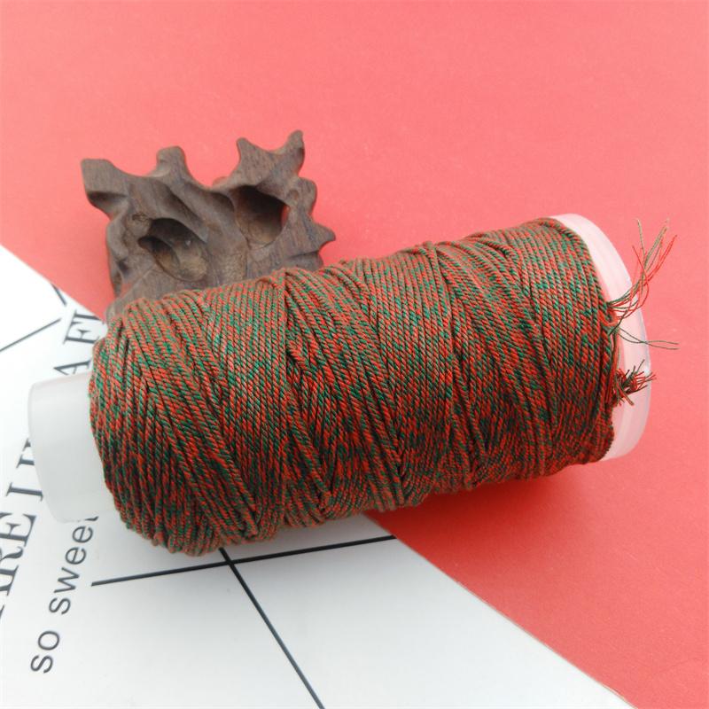 Qs Hand-Rubbed Cotton Thread 18 Strands Of Section Dyeing Gradient Diy Hand-Woven Bracelet Bracelet Rope Play Thread Rope Beading Matching