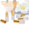 5ml Glass Empty Perfume Spray Bottle Refillable Travel Portable Perfume Atomizer(3mlGold Head )