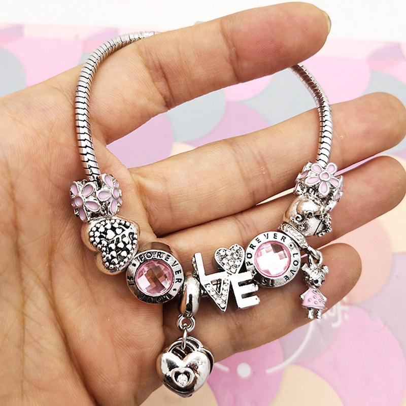1/16cm 21cm Luxury Cutterfly Snake Chain Bracelet DIY Jewelry Gift For Women Men 41 Styles Trendy Fashion