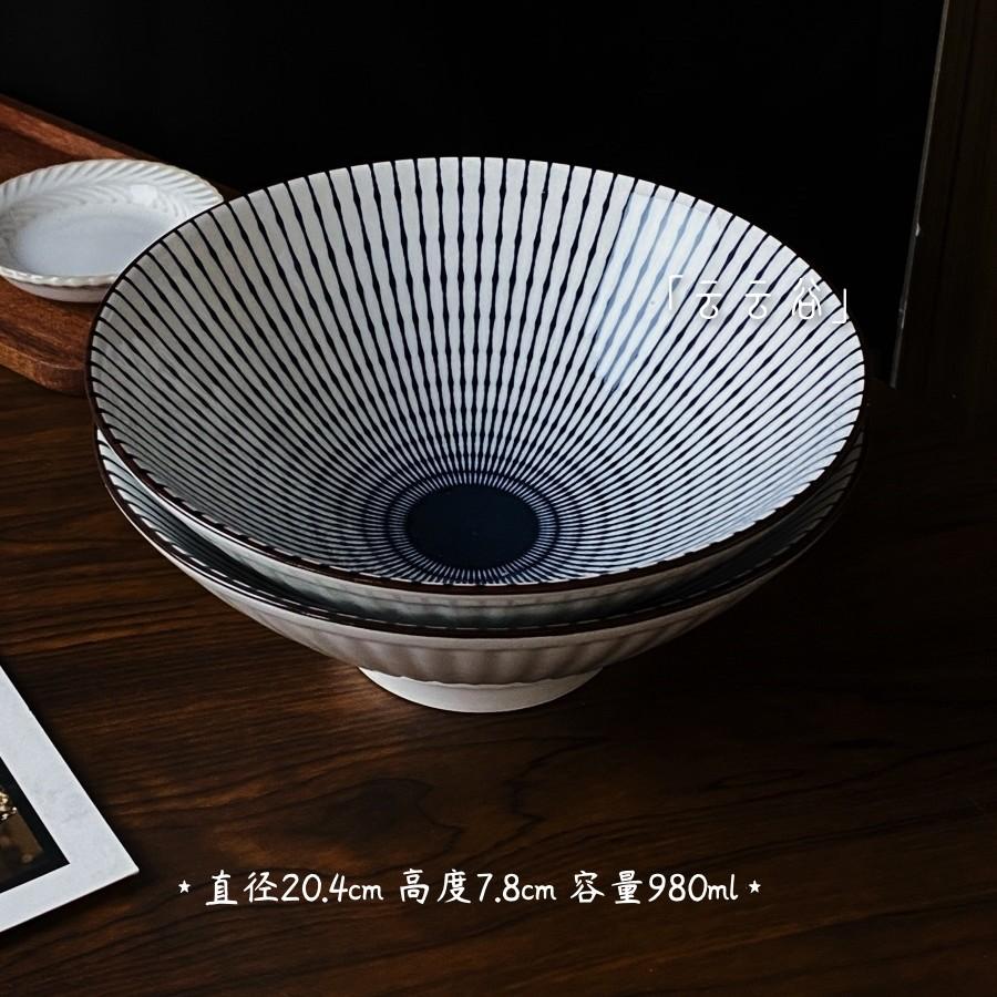 Large Size Hand-Painted Japanese Style Bowl Soup Bowl Ramen Bowl Conical Lid Bowl Family Use for Eating Noodles Rice Noodles