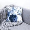 Painted Blue Print Creative Cushion Cover Premium Comfort Reversible Pillow Cove -Two in One Design for Any Room & Car Interior