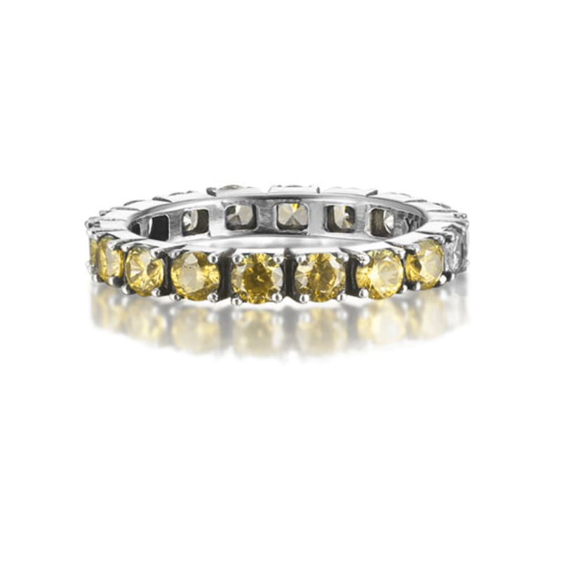 Anonymous Artisan Star Candy Half Ring - yellow