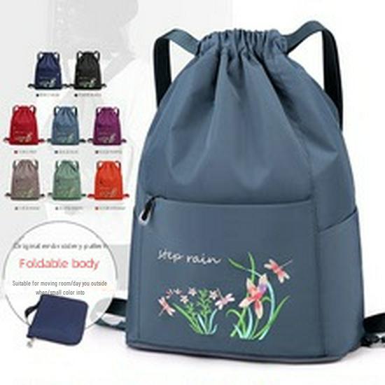 Zaino con Coulisse in Tela Monocolore da Donna – Perfetto per Attività all'Aperto e Stampa di Loghi Personalizzati.