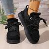 Damenpelz eine dicke Sohle erhöhend Winter leichte gepolsterte warme Schneestiefel rutschfest tragbar lässige Sneaker Baumwollstiefel