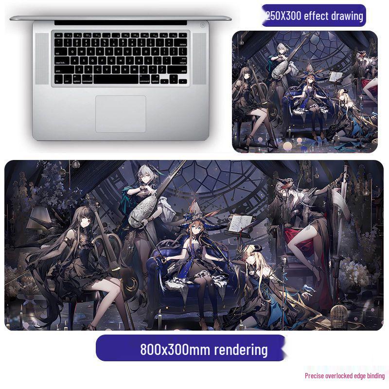 Arknights Chen Amiya Skadi 2D Game Large Mouse Pad for Home Desk
