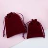 Velvet Drawstring Bag for Jewelry, Earphones, Coins, and Cosmetics Storage