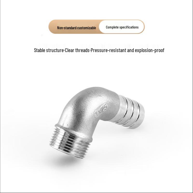 Zhucang 304 Stainless Steel Male Thread Elbow Hose Barb Fitting