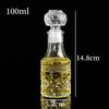 European Style Transparent Glass Carved Small Wine and Liquor Bottle/Vase