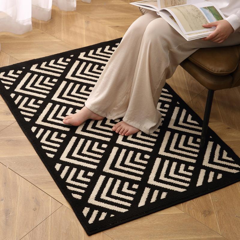 Geometric Bath Mats Non Slip Entrance Door Mat Entryway Foot Pad Absorbent Area Rug Coffee Machine Drain Pads Home Decor Carpet