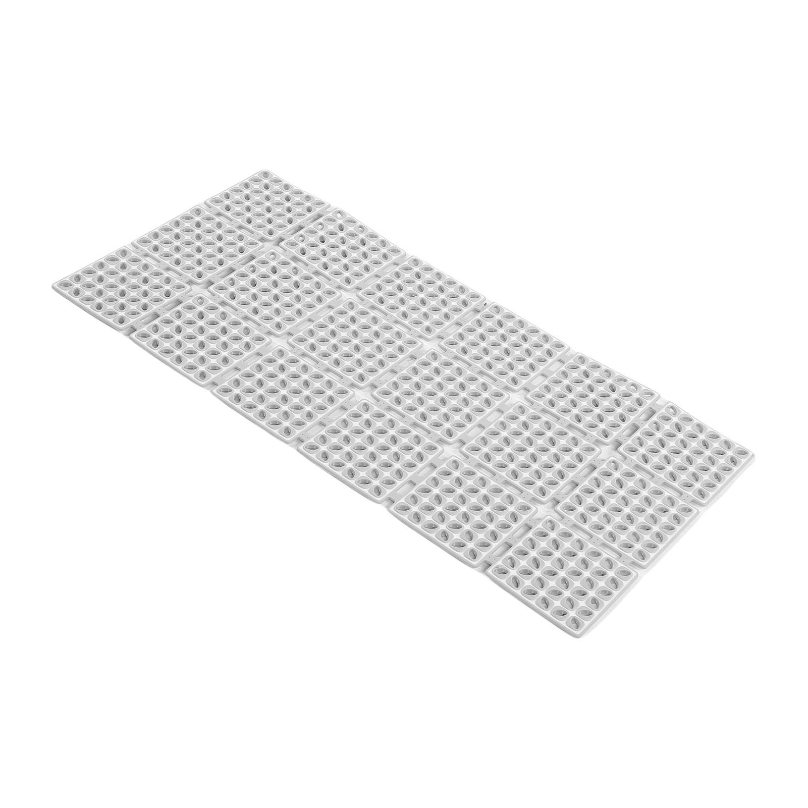 Anti Slip Shower Mat Bathroom Mat Bathtub Mat Anti Slip TPE 15.75x31.5in Bath Mat with Drain Holes and Suction Cups for Bathroom белый