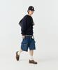 STENDS [M~4Xl] Henley Neck Semi-Oversized Sweatshirt_Navy