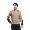 adidas Sweatshirts Men's Khaki Crew Neck Moderate Regular HN9024