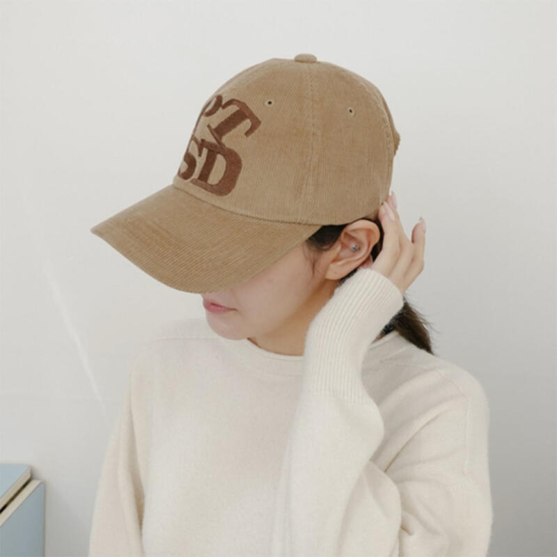 Women's cotton big lettering everyday look hat