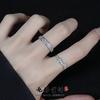 Personality Full Of Diamonds, Light Luxury, High-End Sense, Niche Design Sense, Cold Wind, Simple Inlaid Zir*****Pen Ring, Female