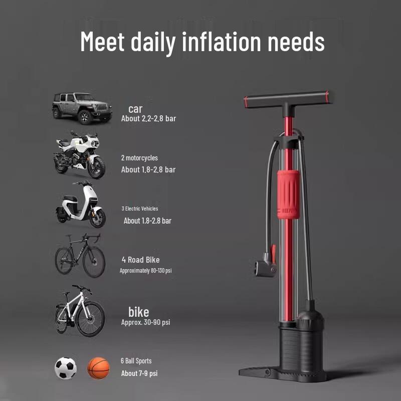 Lishi High-Pressure Bicycle Air Pump