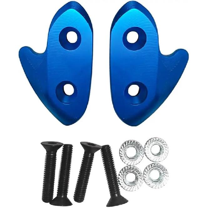 Mirror Block Off Base Plates Fit for Yamaha R1 2015- Mirror Hole Cover Plug Decorative Cap Mirror Driven Eliminators Black