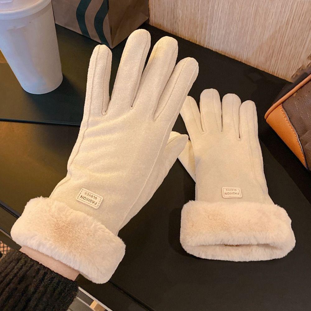 Thick Plush Gloves Soft Women Mittens Gift Winter Gloves  Girls