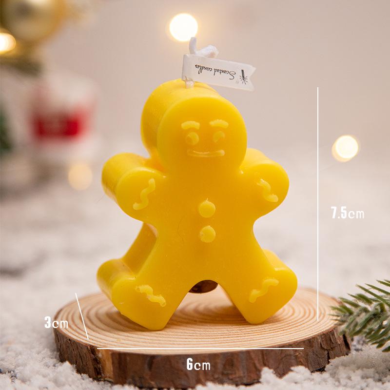 Kreatives Schneeflocken & Lebkuchen Duftendes Weihnachtskerzen-Ornament Geschenk
