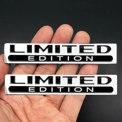 2 ks kovová limitovaná edice 3D nálepka odznaku na karoserii auta, emblemat na kufr, blatník, doplněk pro auto, motocykl, kolo