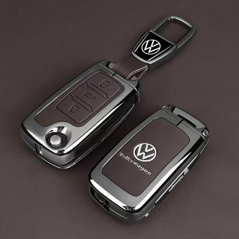 Key Case for Volkswagen: Fits Teramont, Bora, Golf, Sagitar L, Tayron, Magotan, T-Roc, and T-Cross Models