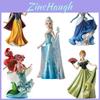 Requintada Boneca Princesa Elsa Anna de PVC Frozen Cabelo Longo Branca de Neve Decoração para Casa