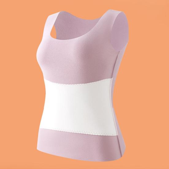 Winter Damen Thermo-Weste, doppelseitig, aus Samt, nahtlos, mit Samt gefüttert, schnelle Temperatursperre, Heizung, schmale Passform, elastisch, ärmellos, Innenbekleidung