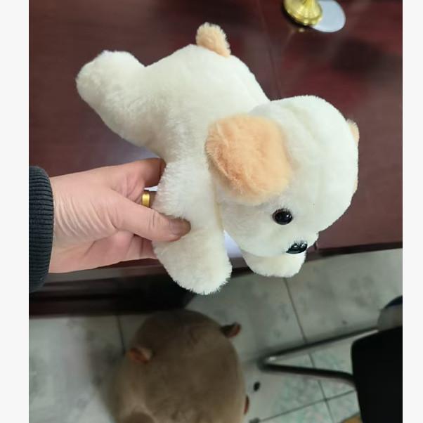 Plush Dog Toy For Kids With Soft Short Pile Fabric And Cute Design Perfect For Birthdays And Decor