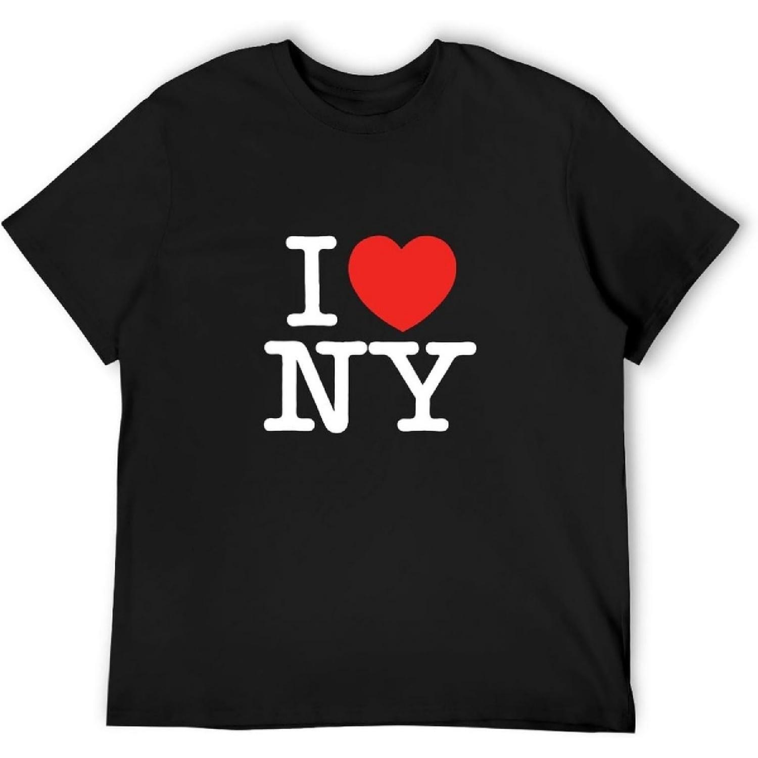 Hiwide Men s I Love Ny T-Shirt Black S чёрный
