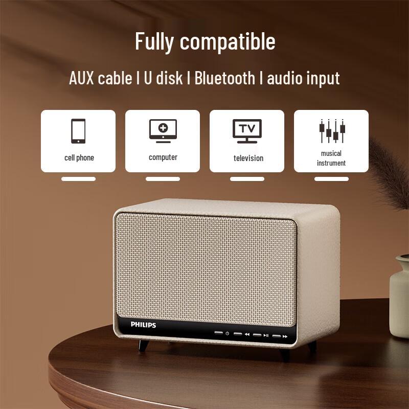 Philips TAS6500 Retro Bluetooth Speaker