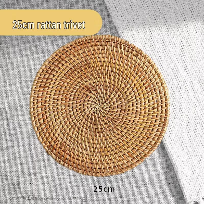 

Набор ротанговых термостойких подставок и костеров: Защитные от ожогов подставки для кастрюль, мисок, тарелок и чайников для обеденных столов