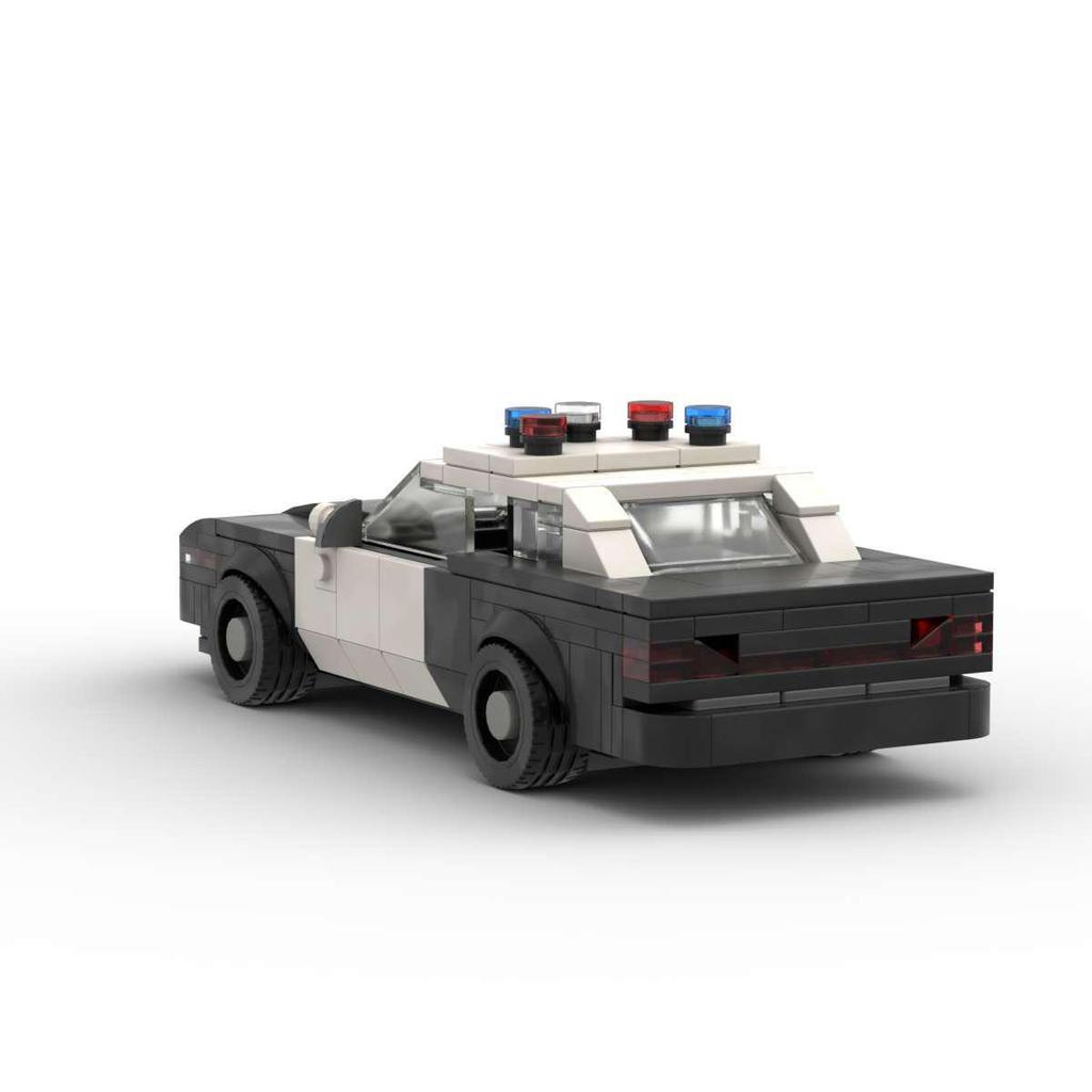 Creative Racing Car Model: DIY MOC Building Blocks Compatible with Lego - Police Car Ornament & Educational Toy
