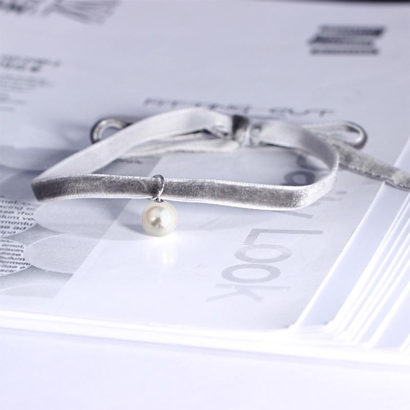 

Korean Shell Pearl 925 Silver Choker Necklace - Perfect for Christmas & Valentine s Day Gifts 925 Silver