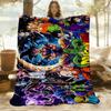 1PC Dragon Ball Heroes Outdoor Flannel Throw Blanket - HD Printed Lightweight Soft Warm All-Season Blanket for Sofa, Bed, Travel, Camping 092