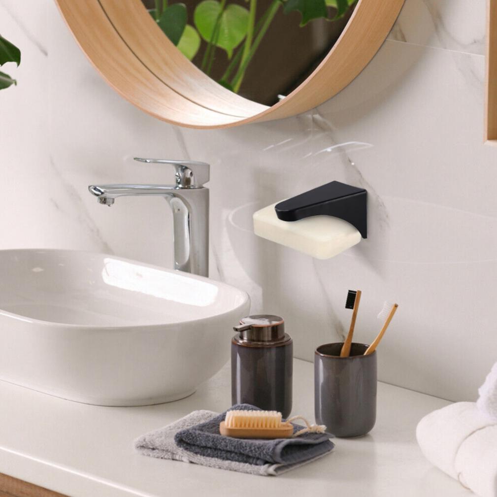 Convenient Magnetic Soap Holder Easy Installation Kitchen Bathroom Organizer