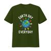 Womens Earth Day Everyday T Shirt Black 2XL Vintage Washed Homme Casual Comfortable Soft Streetwear Unisex Designer Clothes