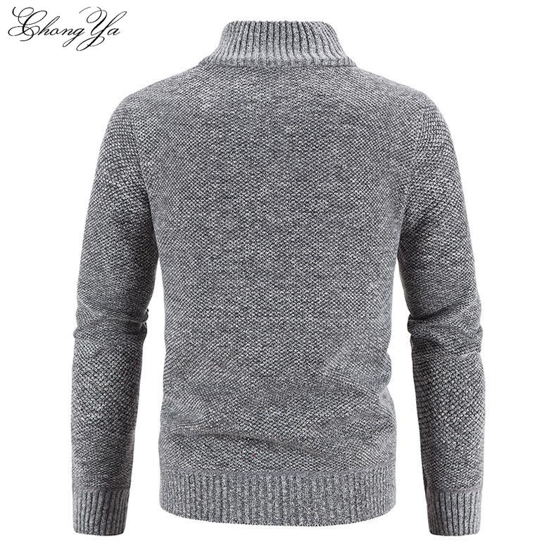 Men's Cardigan Jacket Zipper Knit Shirt Shirt Men's Tops