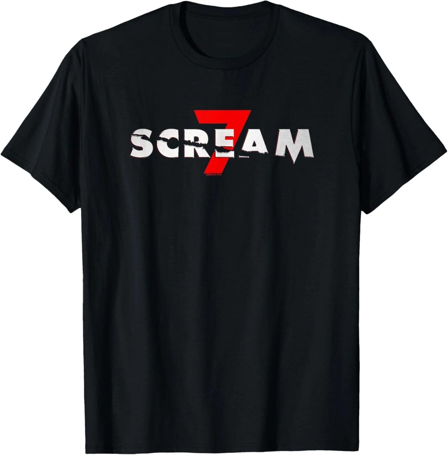 Scream 7 Logo Horror Movie T-Shirt 3XL