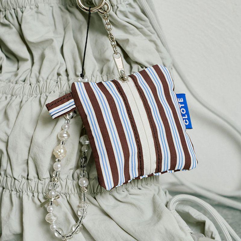 

CLOTE Keyring Pouch Keyring - Striped Brick Stripe Brick_FREE