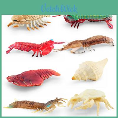 Marine Life Pvc Pipi Shrimp And Crab Model Collection With Realistic Sea Creatures For Aquarium Decor