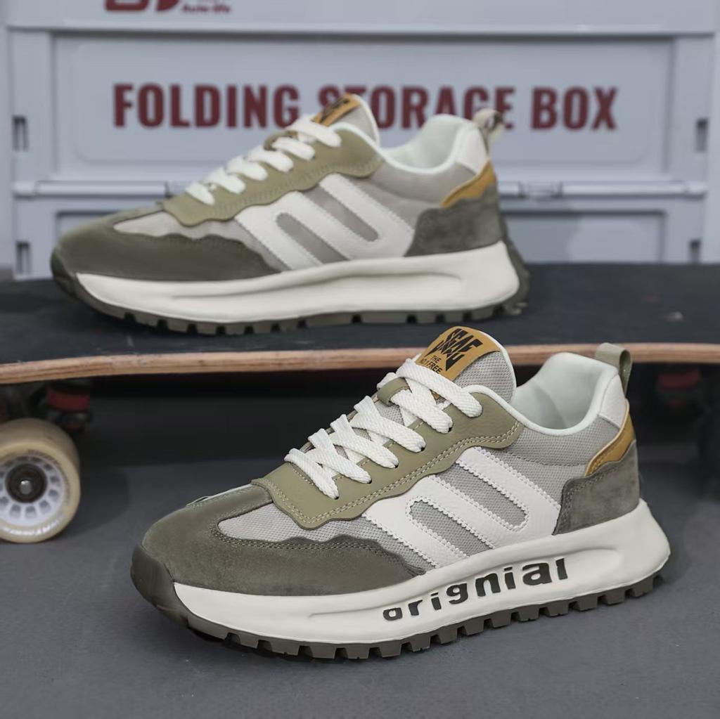 Forrest Gump Men's Shoes 2025 New Fashion Casual Dad Shoes Youth Platform Versatile Breathable Mesh Splicing Sports Shoes
