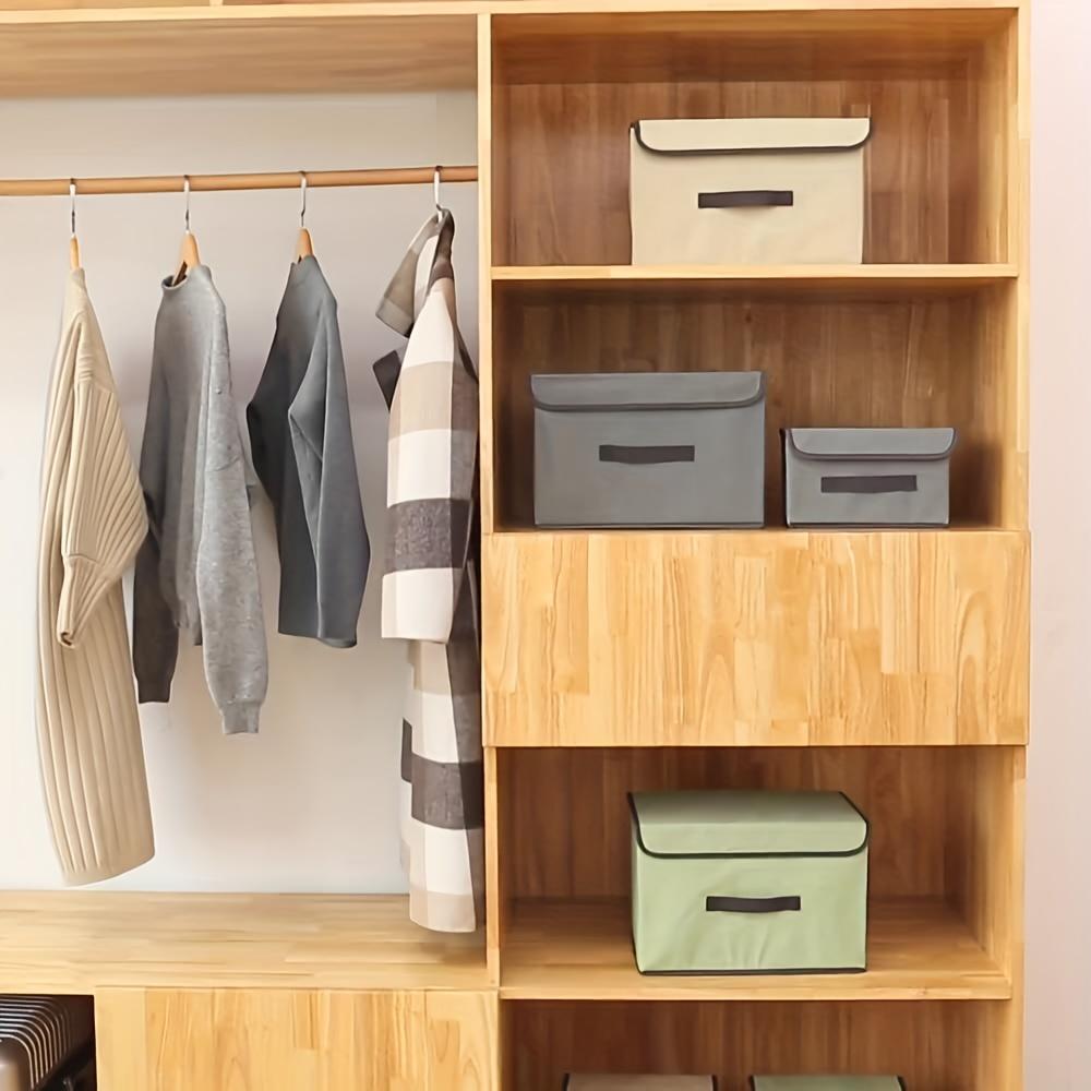 Dust-proof Storage Box Which Can Be Folded And Combined Multi-function Storage Basket For Wardrobe Clothes Book Cosmetics Toys