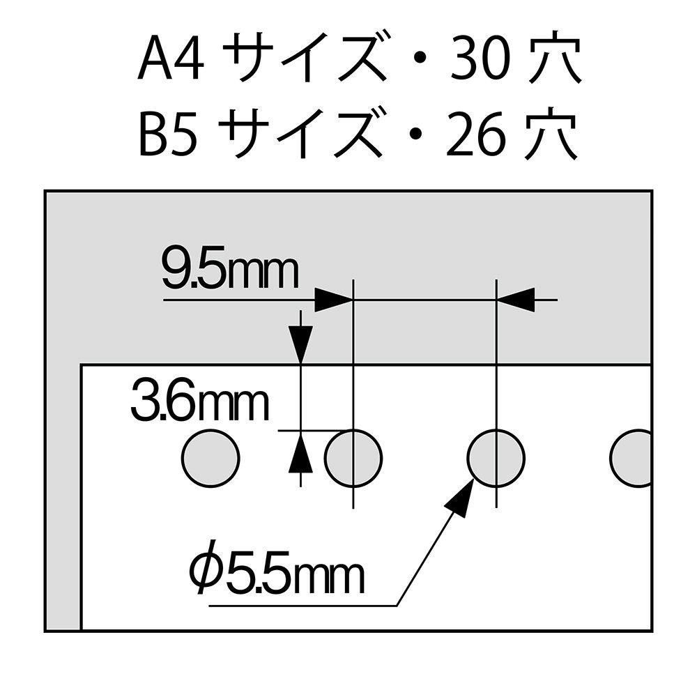 Carl Office Equipment Loose-Leaf Punch Gauge Punch Neo Gray GP-130N-D