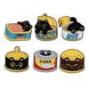 2-10pcs/set Cartoon Animal Collection Enamel Pins Cute Capybara Pet Dogs Cats Brooches Lapel Badge Jewelry Gift For Kids Friends