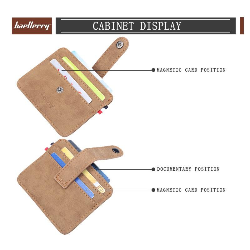 Mini pouzdro na karty z umělé kůže Ultratenké kryty na řidičský průkaz Mini peněženka pro muže Ženy GZW