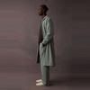 Fear Of God Essentials Drop 2 SS23 Long Coat Sycamore Solid Color Button Long American Heavyweight Trench Coat Unisex Coats Fog-Blue FOG-SS23-348